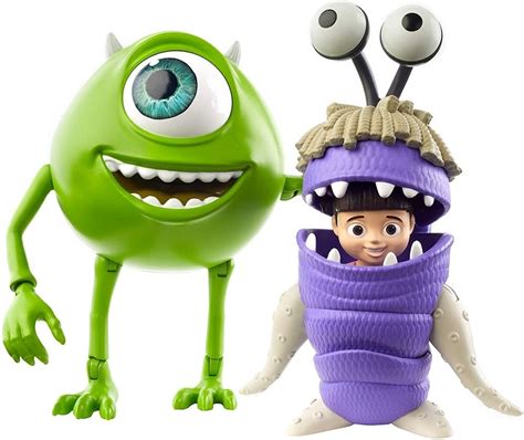 Boo And Mike Wazowski Figures Monsters Inc A Mighty Girl