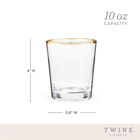 Gilded Glass Tumbler Set By Twine Living® 10757