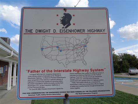 The Dwight D Eisenhower Highway Historical Marker