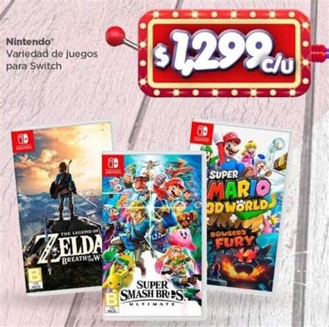 Nintendo Variedad De Juegos Para Switch Oferta En Bodega Aurrerá