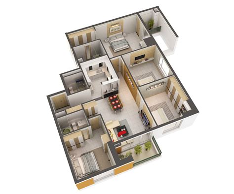 3d Model Detailed House Interior 2 3d Model