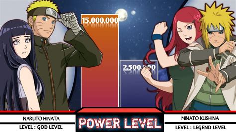 Naruto Hinata Vs Minato Kushina Power Levels Youtube