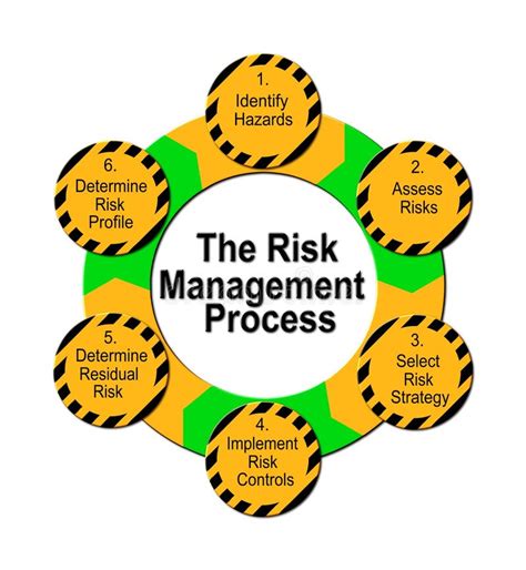 The Risk Management Process Graphic Stock Illustration Illustration