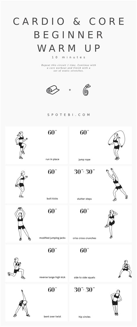 Cardio And Core Beginner Workout Routine For Women