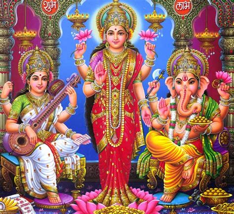 All new ganesh laxmi saraswati wallpapers we provides for your pc's, laptops, desktops, mobiles and whatsapp because you like. Lakshmi Ganesha Saraswati Together Images | Hindu ...