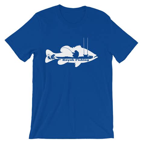 Kayak Bass Fishing T Shirt White Print Reel Texas Outdoors