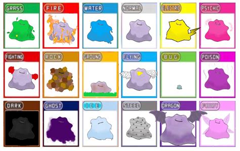 Made Ditto As Every Type Took Me About 4 Hr Rpokemon