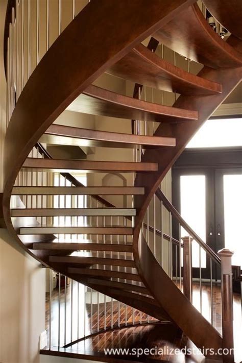 Fluent Maple Open Rise Specialized Stair Rail Stair R