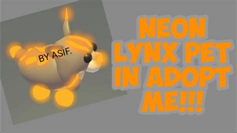 It could have been purchased for 4,000. Neon Lynx Pet!!! Roblox Adopt Me!!! - YouTube