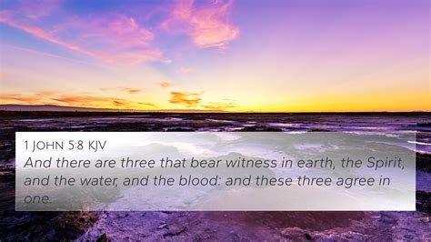 1 John 58 Kjv 4k Wallpaper And There Are Three That Bear Witness In