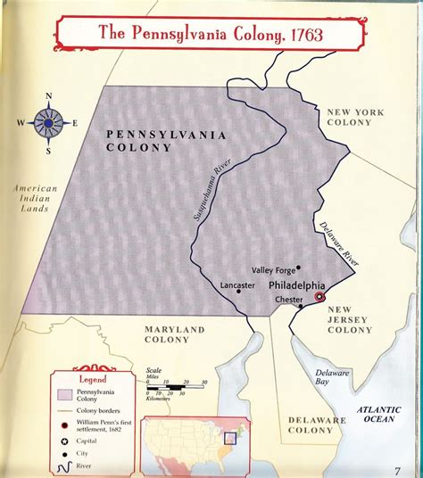 Pennsylvania Colony Maps Pinterest Colonial Brochures And