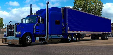 long animation blue reefer trailer mod american truck simulator
