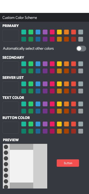 Custom Discord Color Scheme Discord