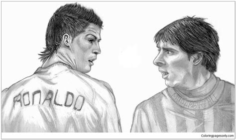 You can use these free ronaldo soccer coloring pages for your websites, documents or presentations. Cristiano Ronaldo & Lionel Messi Coloring Pages - Soccer ...