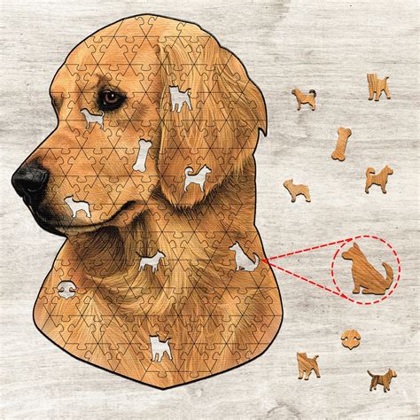 Home Dog Wooden Puzzleslaser Cut Wooden Jigsaw Puzzles3d Etsy