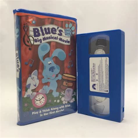 BLUE S CLUES Big Musical Movie VHS Steve Burns Nick Jr Nickelodeon