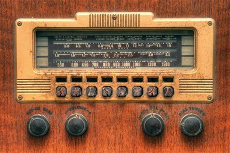 When was the first patent applied for? Vintage Antique Radio Dial Photographic Print by ...
