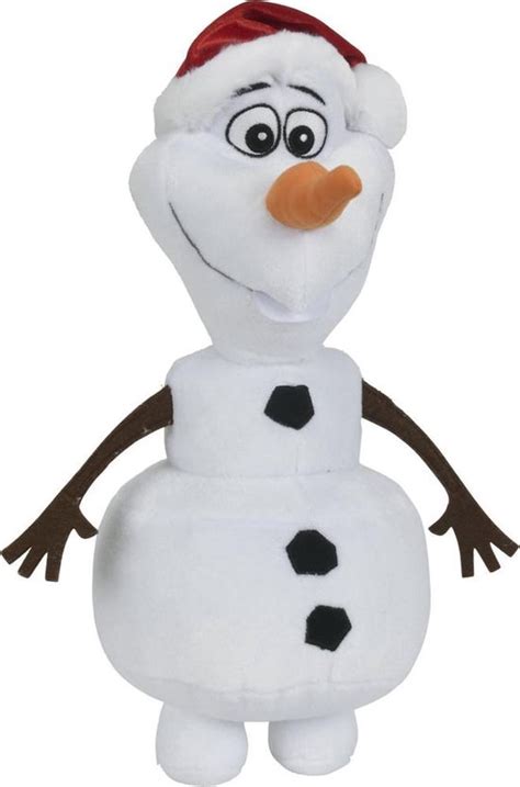 Frozen Olaf Knuffel Met Kerstmuts Cm Super Zacht Knuffel Bol Com