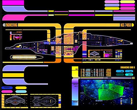 Star Trek Lcars A3 Poster Nova Class Dale Más Opciones Promover El