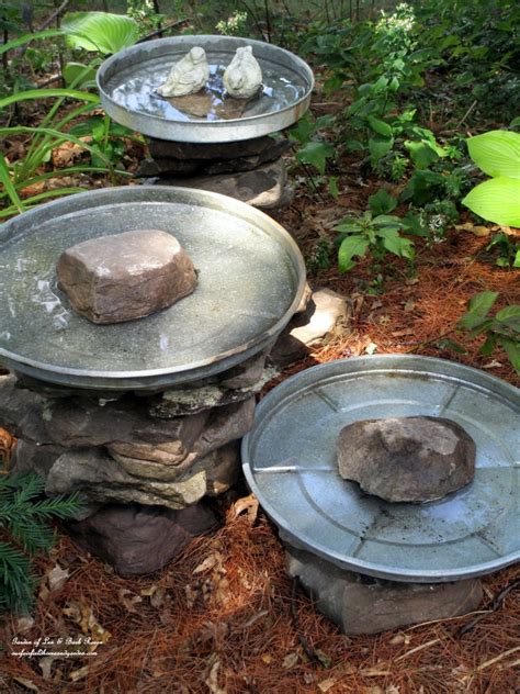 I made mine almost identical to hers except the top flat piece for the actual bath part. 12 DIY Bird Bath Ideas To Attract Birds To Your Garden