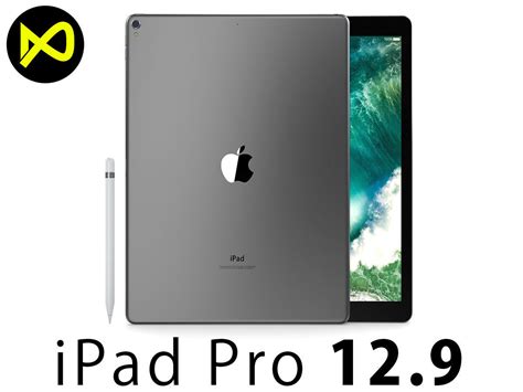 Apple Ipad Pro 129 Inch And Apple Pencil 2017 3d Model Cgtrader