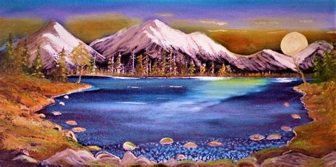 Sunset Mountains Painting By Cody Messick Fine Art America