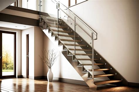 Modern Staircase Glass Railing