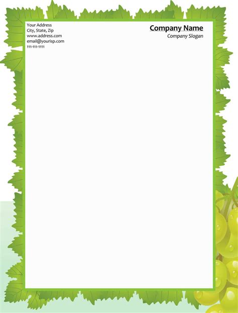 Free Printable Stationery Templates For Word Printable Templates