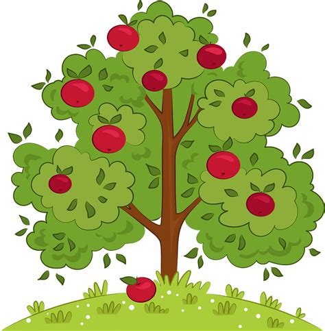 Clipart Of Apple Tree