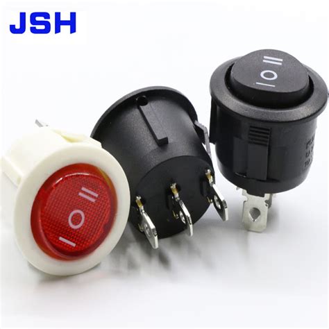 Kcd Center Off Spst Round Rocker Switch With Three Terminals China