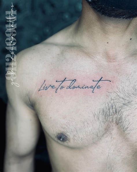 Quote Tattoo For Men Chest Tattoo Text Chest Tattoo Quotes Tattoo