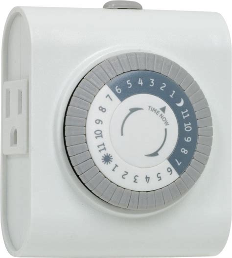 Ge 24 Hour Plug In Heavy Duty Indoor Timer White 15075