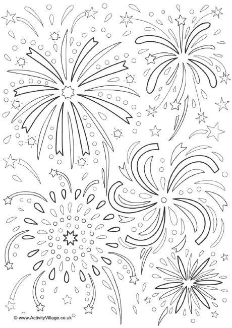If the 'download' 'print' buttons don't work, reload this page by f5 or command+r. Fireworks colouring page 2 | Firework colors, How to draw ...