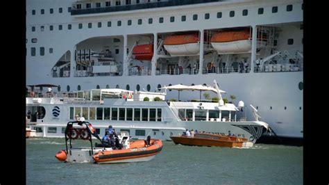 Cruise Ship Crashes Into Dock And Tourist Boat In Venice World News