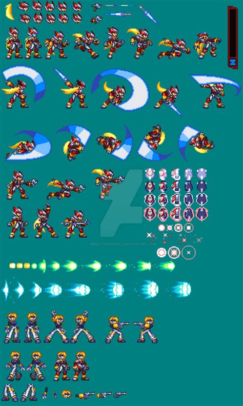 Megaman Model Z Sprites By Middytheknight On Deviantart