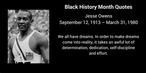 jesse owens 9 12 1913 3 31 1980 black history month quotes black history month black history