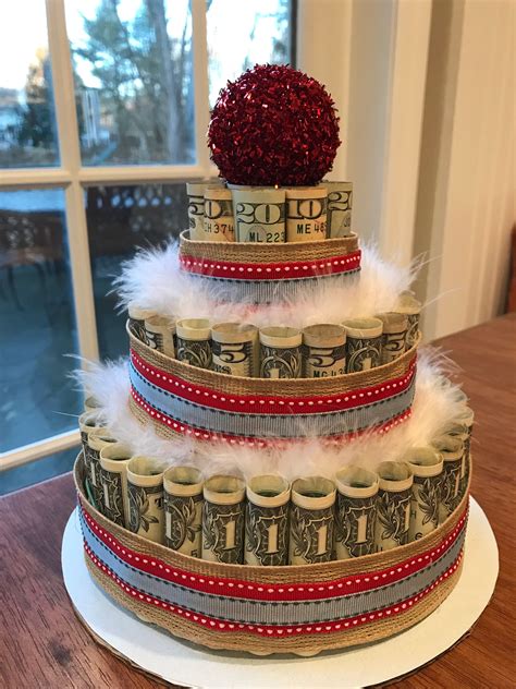 63 50th Birthday Money Cake