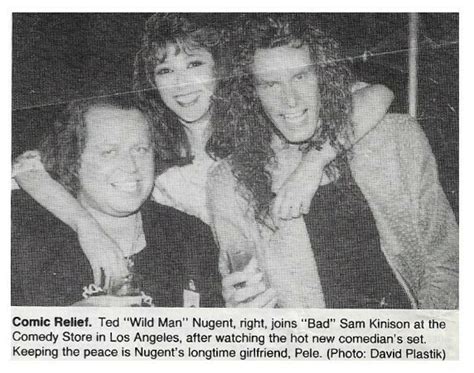 Nugent Ted Comic Relief Magazine Photo September 1986 With Sam