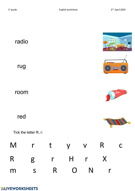 Maybe you would like to learn more about one of these? Letter r worksheet worksheet