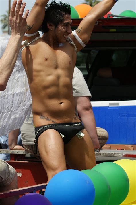 Near Naked Float Rider In Phoenix Gay Pride Parade Flickr