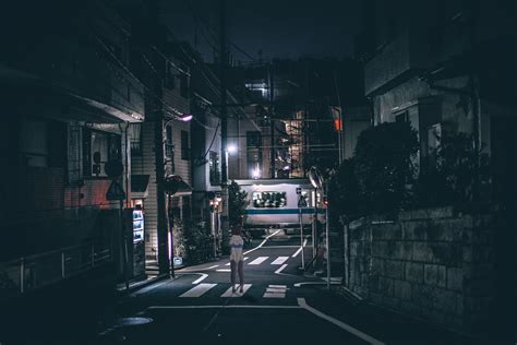 Night Street Anime Wallpapers Wallpaper Cave