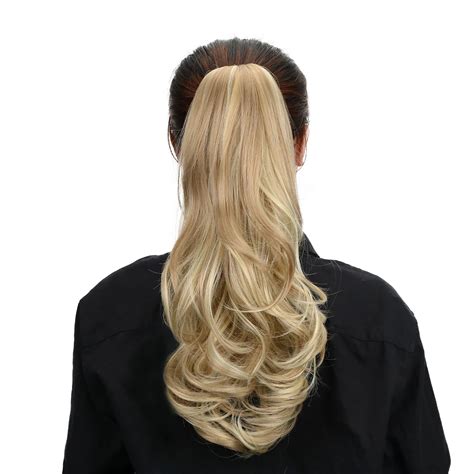 18 Synthetic Hair Pieces Ponytail Wigs Claw Clip In Ponytail