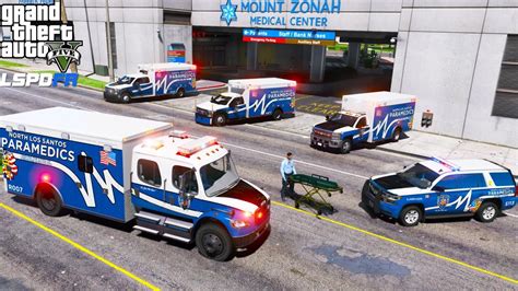 Gta 5 Paramedic Mod New Northern Los Santos Ambulance Pack Youtube