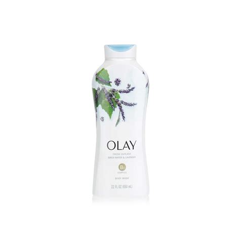 Olay Fresh Outlast Body Wash Birch Water And Lavender 650ml Spinneys Uae