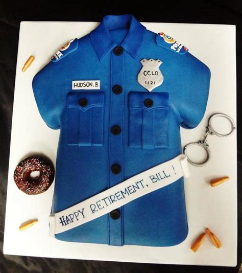 Pin By Brenda Rhoads On Let Them Eat Cake Retirement Cakes Police