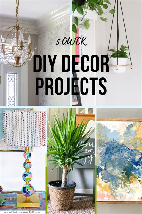 5 Quick Diy Decor Projects To Update Your Home Diy Decor Projects