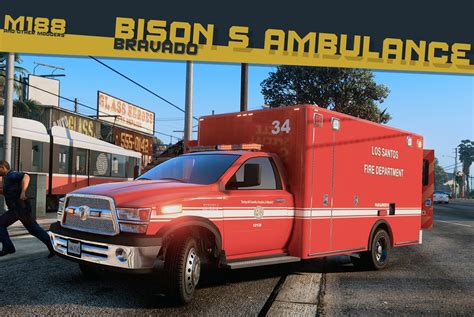 Bravado Bison S Ambulance Add On Replace Liveries Template