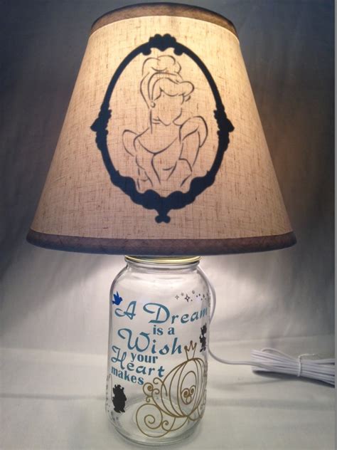Mason Jar Lamp Cinderella Influenced Etsy