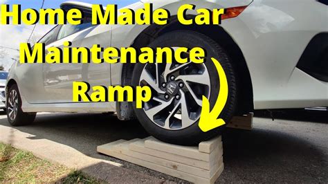 Ramp For Oil Changes And Car Maintenance Diy Home Made Youtube