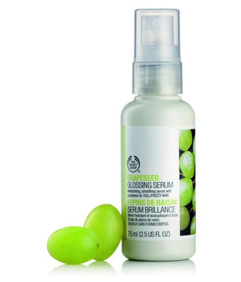 The serum prevents hair loss and stimulates hair growth, making the hair thicker and longer. Bodyshop Grapeseed Glossing Hair Serum 75 ml: Buy Bodyshop ...